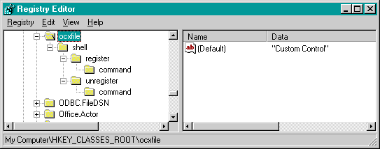 Example 7: Creating an ocx file type key