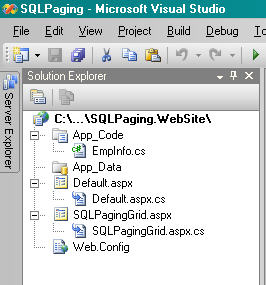 SQL Paging Sample Solution